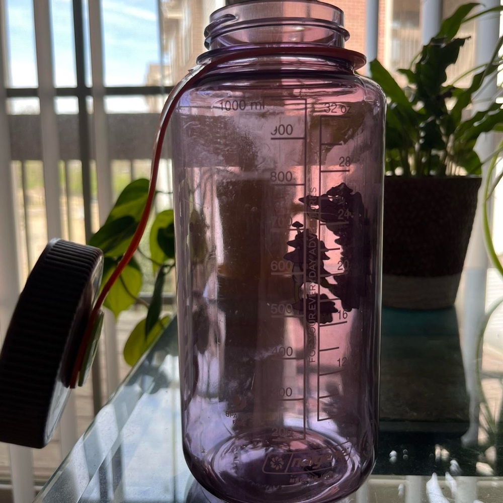 Limited edition mushroom 🍄 Glossier Seattle Water Bottle 💜 - Picture 3 of 6